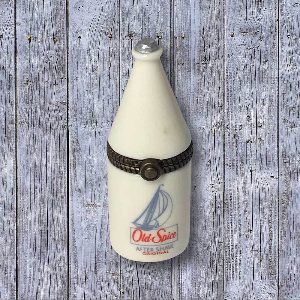 PHB Retrospect Collection OldSpice After Shave Hinged Trinket Box.